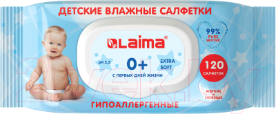 Влажные салфетки детские Laima Kids / 128079 - фото