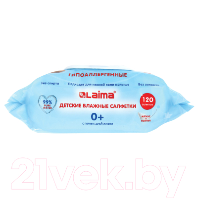 Влажные салфетки детские Laima Kids / 128079