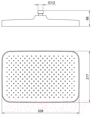 Лейка верхнего душа Berges U2 / 070012