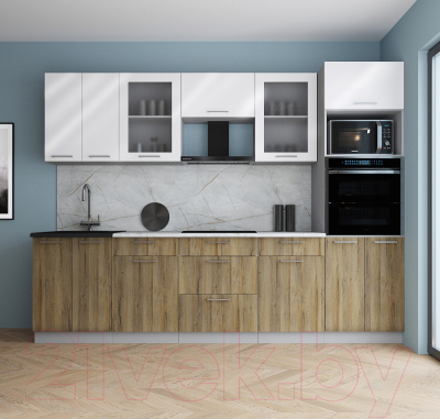 Кухонный гарнитур Интерлиния Мила Gloss 2.8