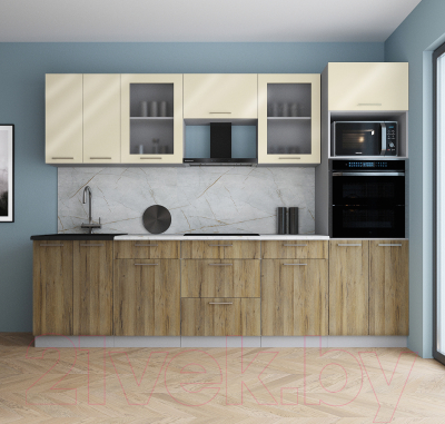 Кухонный гарнитур Интерлиния Мила Gloss 2.8