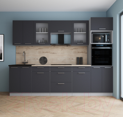 Кухонный гарнитур Интерлиния Мила Gloss 2.8