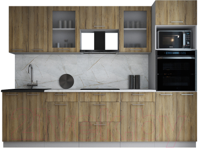 Кухонный гарнитур Интерлиния Мила Gloss 2.8 - фото