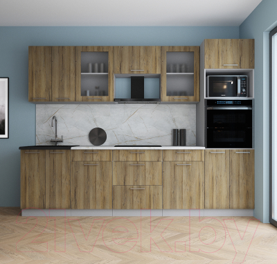 Кухонный гарнитур Интерлиния Мила Gloss 2.8