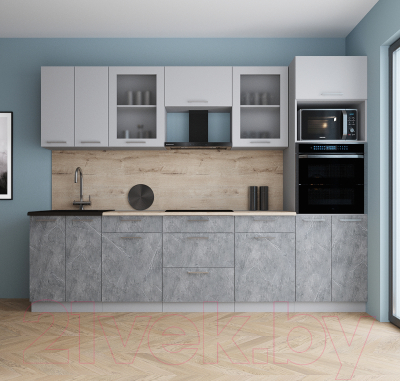 Кухонный гарнитур Интерлиния Мила Gloss 2.8