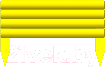 Бордюр садовый Массив-Древ Тополек D50xH200(350)xL550 - фото