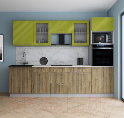 Кухонный гарнитур Интерлиния Мила Gloss 2.8