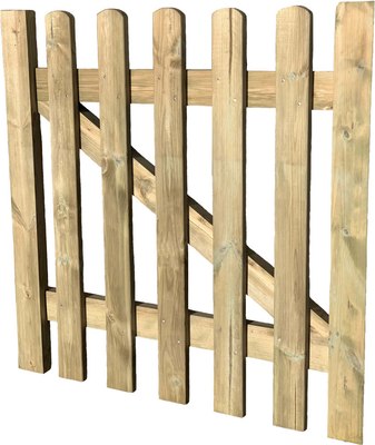 Калитка Массив-Древ Прямая строганная 100x100 - фото