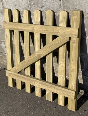 Калитка Массив-Древ Прямая строганная 100x100