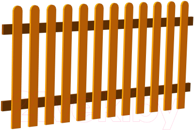 Изгородь декоративная Массив-Древ Прямой строганный 80x200 - фото