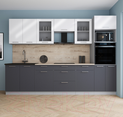Кухонный гарнитур Интерлиния Мила Gloss 3.0
