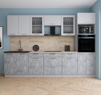 Кухонный гарнитур Интерлиния Мила Gloss 3.0