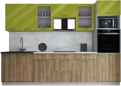 Кухонный гарнитур Интерлиния Мила Gloss 3.0