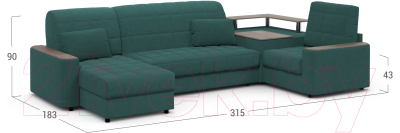 Диван П-образный Moon Family 018 / MF007623