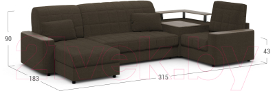 Диван П-образный Moon Family 018 / MF007624