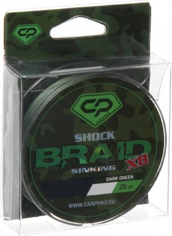 Леска плетеная Carp Pro Shock Braid PE X8 / CP1625-8-50