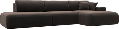 Диван угловой Лига Диванов Лига-036 Модерн Лонг правый / 121428 - фото