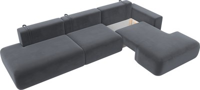 Диван угловой Лига Диванов Лига-036 Модерн Лонг правый / 121429