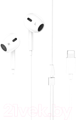 Наушники-гарнитура Hoco M111 Lightning - фото