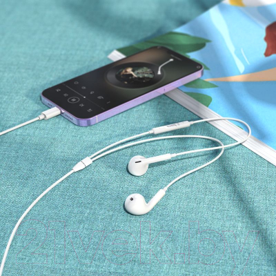 Наушники-гарнитура Hoco M111 Lightning