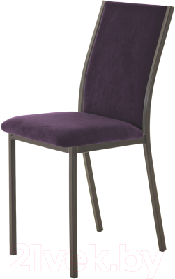 Стул AMC Comfort 2 Г Т2.14 (ткань баклажан/коричневый) - фото