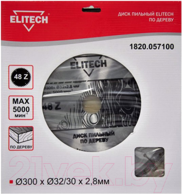 Пильный диск Elitech 1820.057100 / 187798 - фото