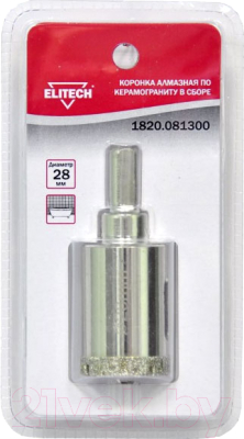 Коронка Elitech 1820.081300 - фото