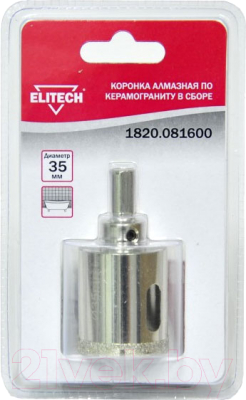 Коронка Elitech 1820.081600 - фото