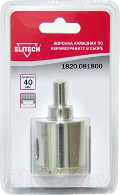 Коронка Elitech 1820.081800 - фото