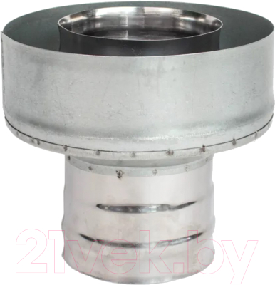 Переходник для дымохода Гефест Сталь 200x280 AISI 430/430 0.5мм/0.5мм (К) тип 2 - фото