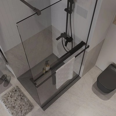 Душевая стенка Niagara NG-670-10ВLACK 100x195