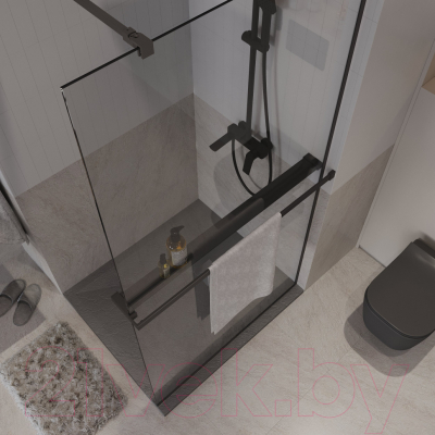 Душевая стенка Niagara NG-670-12ВLACK 120x195