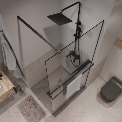 Душевая стенка Niagara NG-670-90ВLACK 90x195