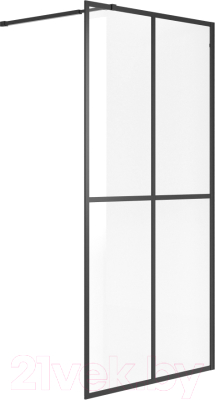 Душевая стенка Niagara NG-686-10BLACK 100x195 - фото