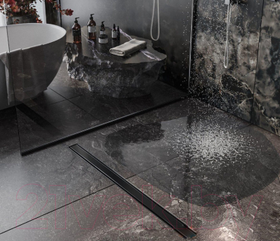 Трап для душа Roxen Supra Black 91050-60