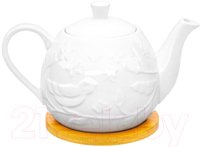 Заварочный чайник Elan Gallery Птички на ветке / 540831 