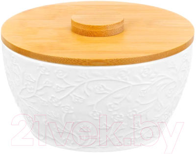 Емкость для хранения Elan Gallery Веточки-цветочки / 950251  - фото