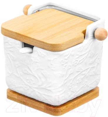 Емкость для хранения Elan Gallery Веточки-цветочки / 950247 - фото