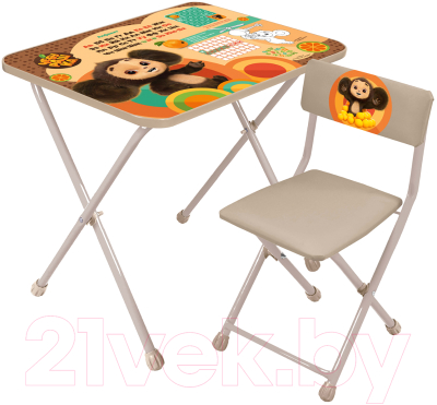 Комплект мебели с детским столом Ника Чебурашка / ЧБ2/1 - фото