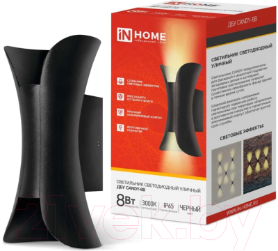 Бра уличное INhome CANDY-8В 8Вт 3000К IP54 / 4690612051895
