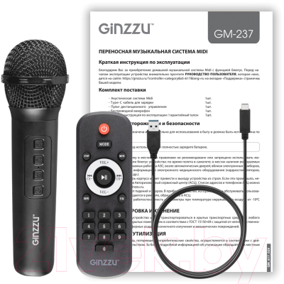 Портативная колонка Ginzzu GM-237