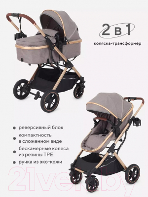 Детская универсальная коляска Rant Basic Pulsar Gold 2 в 1 / RA160 