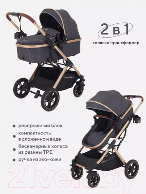 Детская универсальная коляска Rant Basic Pulsar Gold 2 в 1 / RA160 