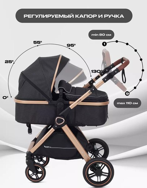 Детская универсальная коляска Rant Basic Roller Gold 2 в 1 / RA161 