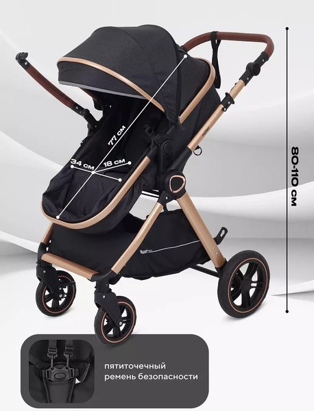 Детская универсальная коляска Rant Basic Roller Gold 2 в 1 / RA161 