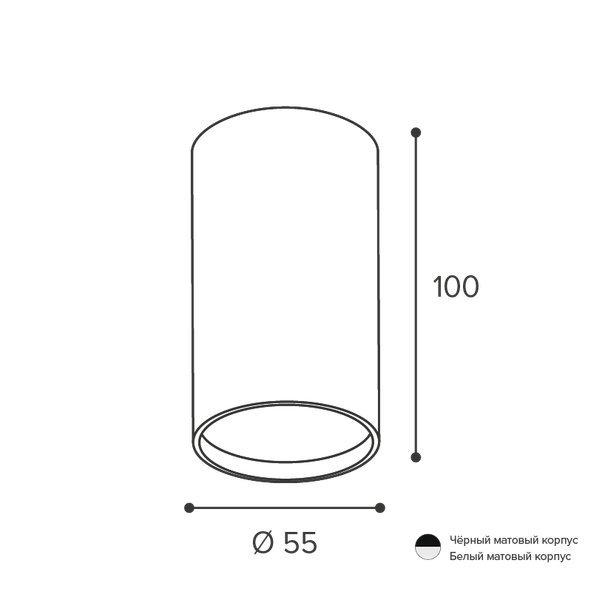 Точечный светильник Wolta WSL-GU10/01W