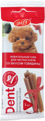 Лакомство для собак TiTBiT Dent Жевательный снек со вк. говядины для мини пород / 26137 - фото