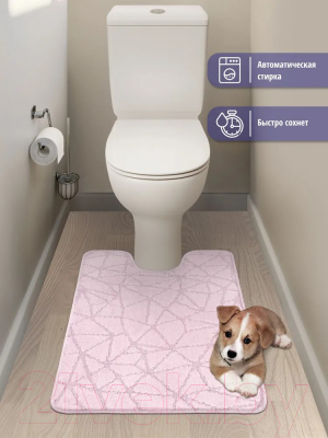 Коврик для туалета Shahintex РР 60x80 001 / 836765