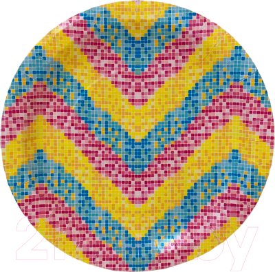 Набор одноразовых тарелок Gecko Радуга 222мм - фото