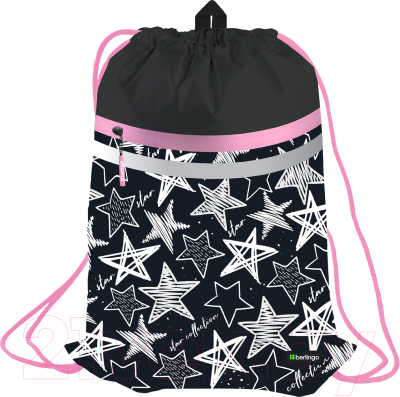 Мешок для обуви Berlingo Glossy Swtars / SB-EX-1002 - фото